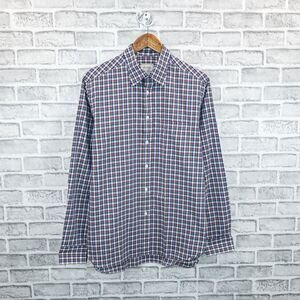BILLY REID Men's Full Cut Button Down Shirt Multi color check plaid size Medium